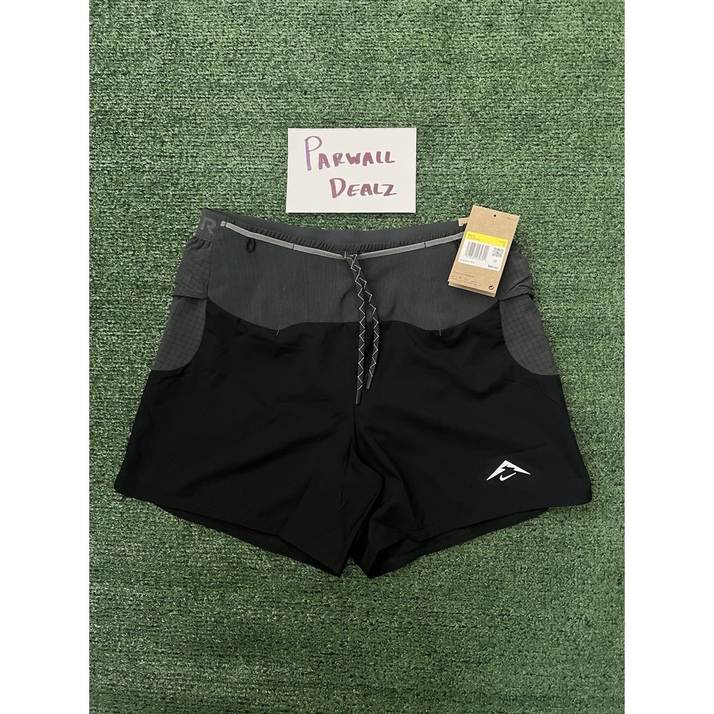 Nike Trail Second Sunrise 5" ADV Running Shorts Mens Small Black HJ3572-010